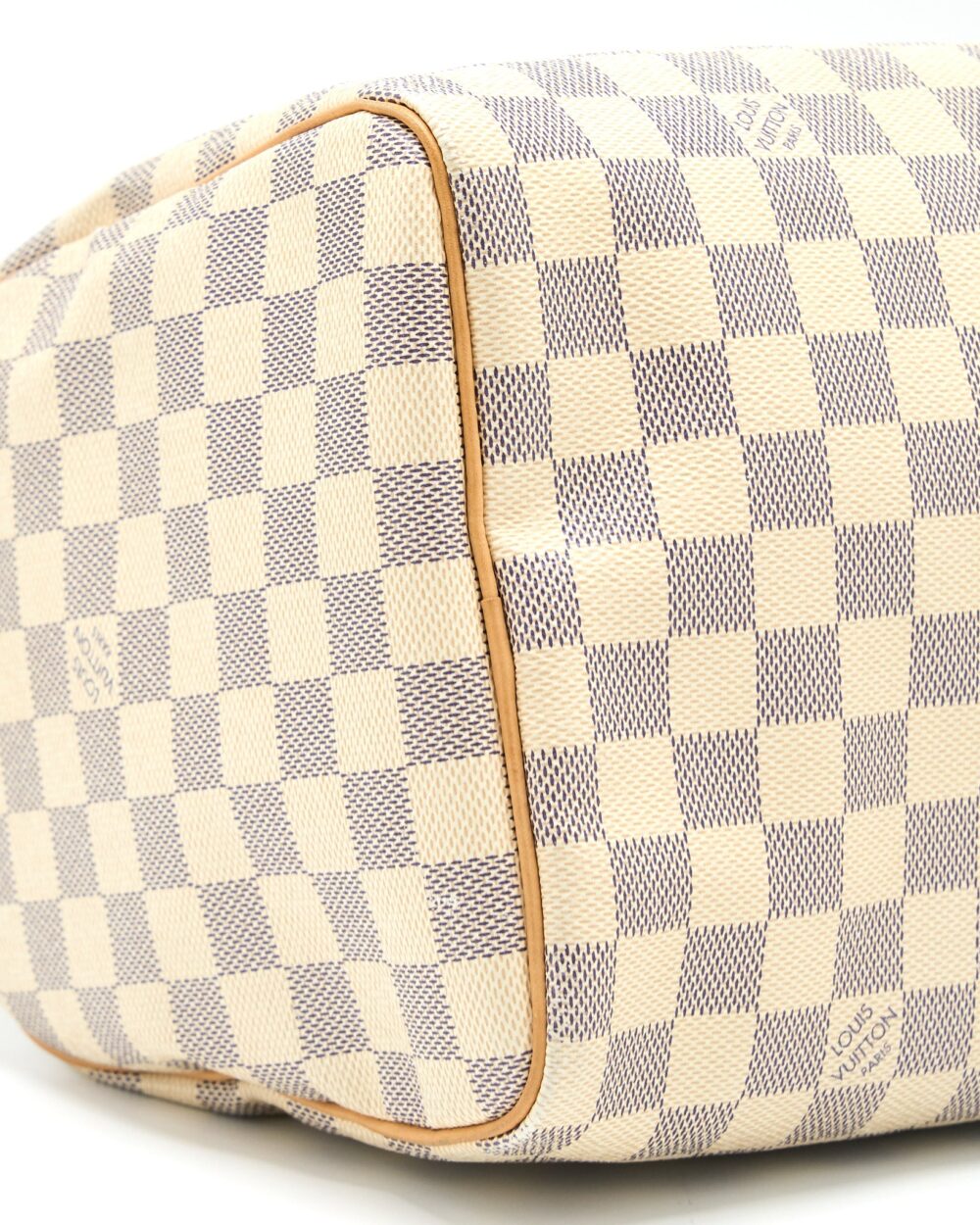 AAA Replica Louis Vuitton LV SPEEDY 30 DAMIER AZUR CANVAS GHW