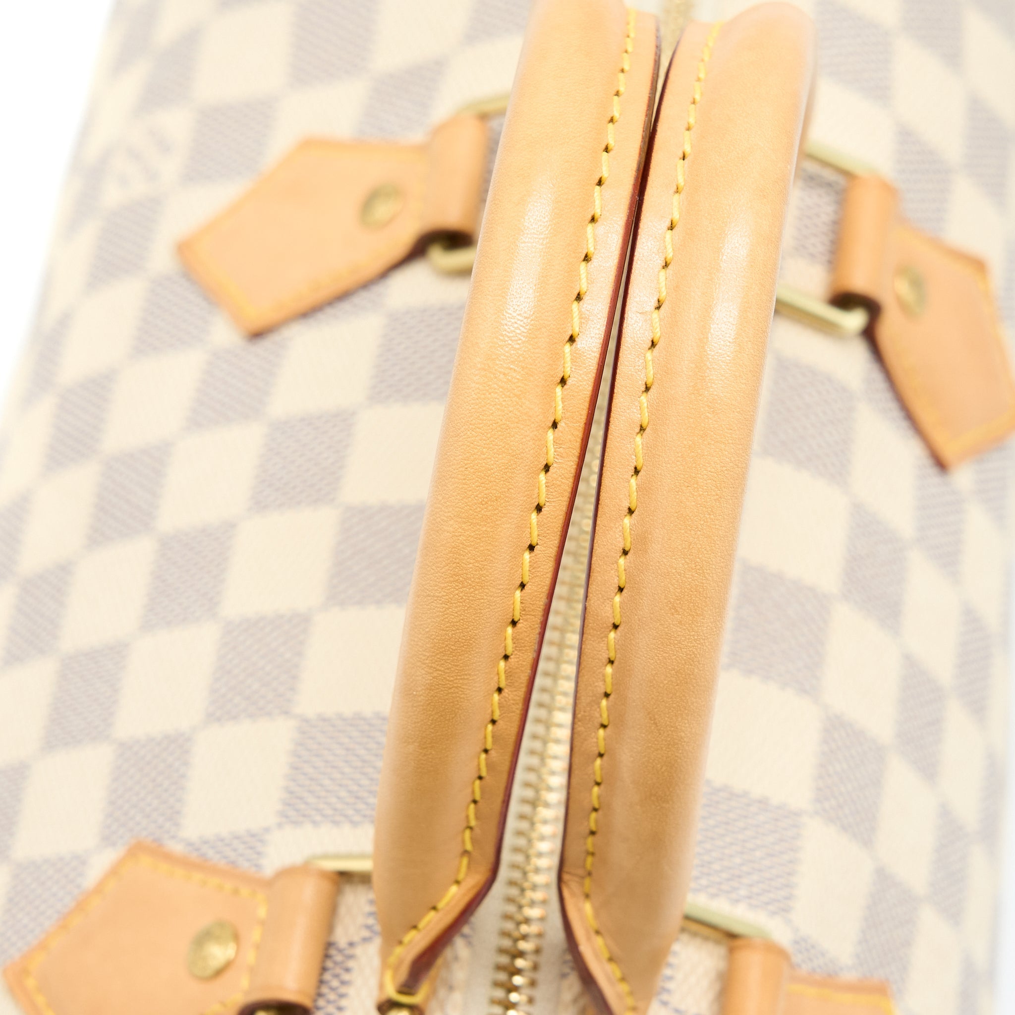 AAA Replica Louis Vuitton LV SPEEDY 30 DAMIER AZUR CANVAS GHW