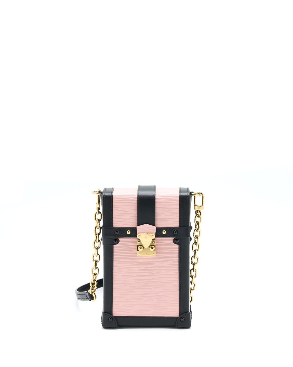 AAA Replica Louis Vuitton LV VERTICAL TRUNK POCHETTE EPI PINK GHW