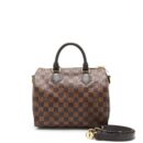 AAA Replica Louis Vuitton LV SPEEDY BANDOULIERE 25 DAMIER EBENE CANVAS GHW