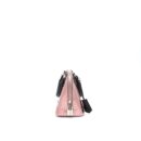 AAA Replica Louis Vuitton LV ALMA BB PATENT LEATHER METALLIC PINK WITH BLACK HANDLE SHW