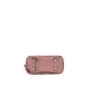 AAA Replica Louis Vuitton LV ALMA BB PATENT LEATHER METALLIC PINK WITH BLACK HANDLE SHW