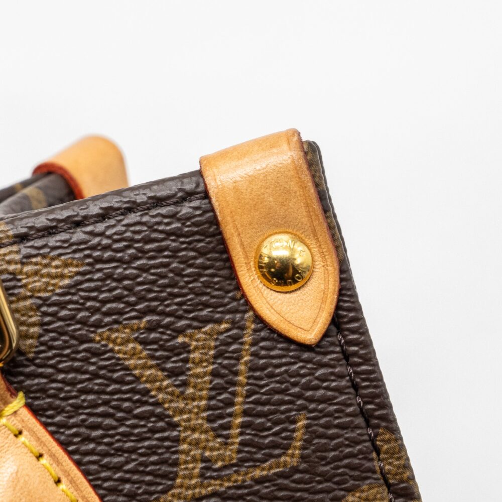 AAA Replica Louis Vuitton LV SAC PLAT BB MONOGRAM CANVAS GHW