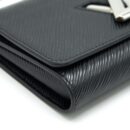 AAA Replica Louis Vuitton LV TWIST WALLET ON CHAIN BLACK SHW EPI LEATHER