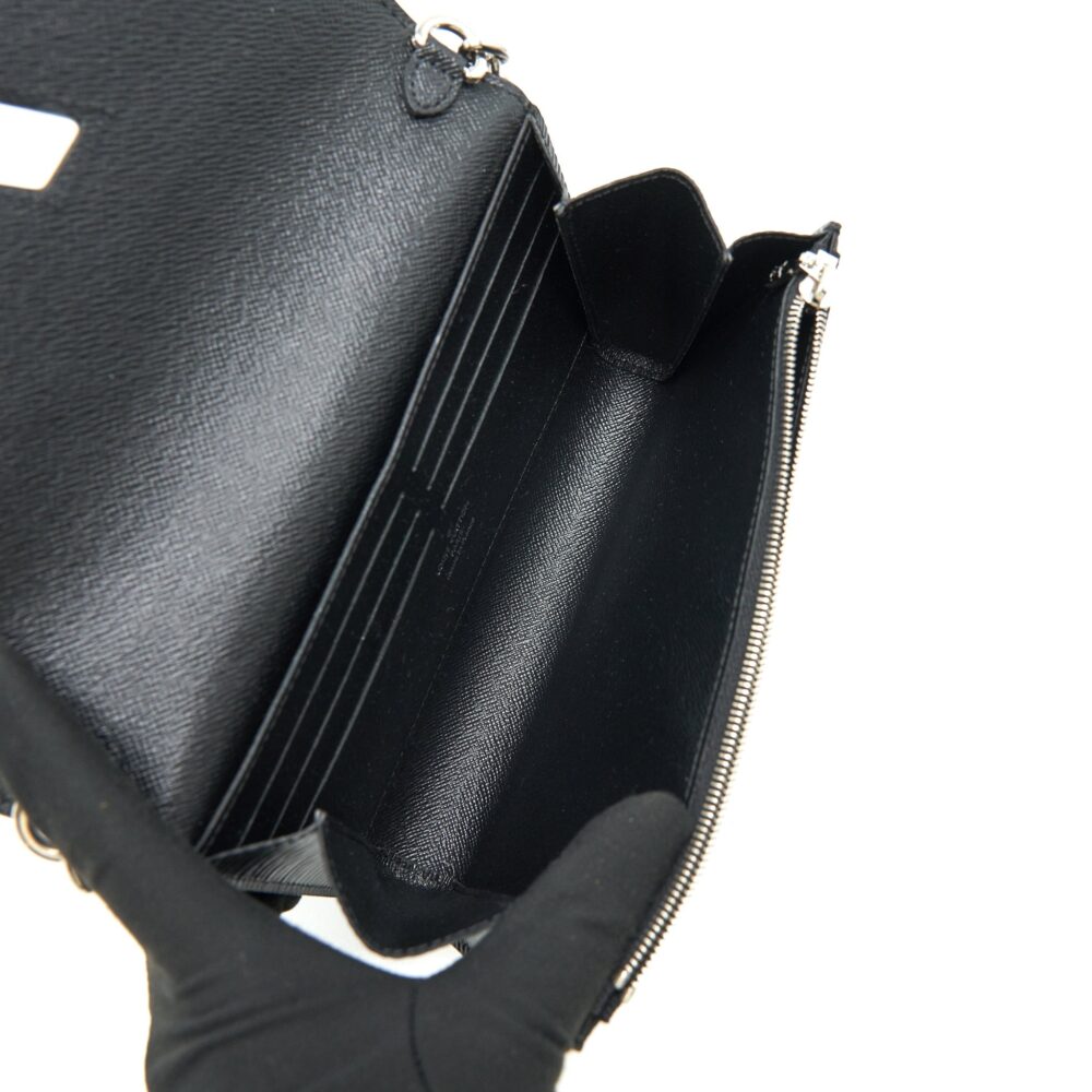 AAA Replica Louis Vuitton LV TWIST WALLET ON CHAIN BLACK SHW EPI LEATHER