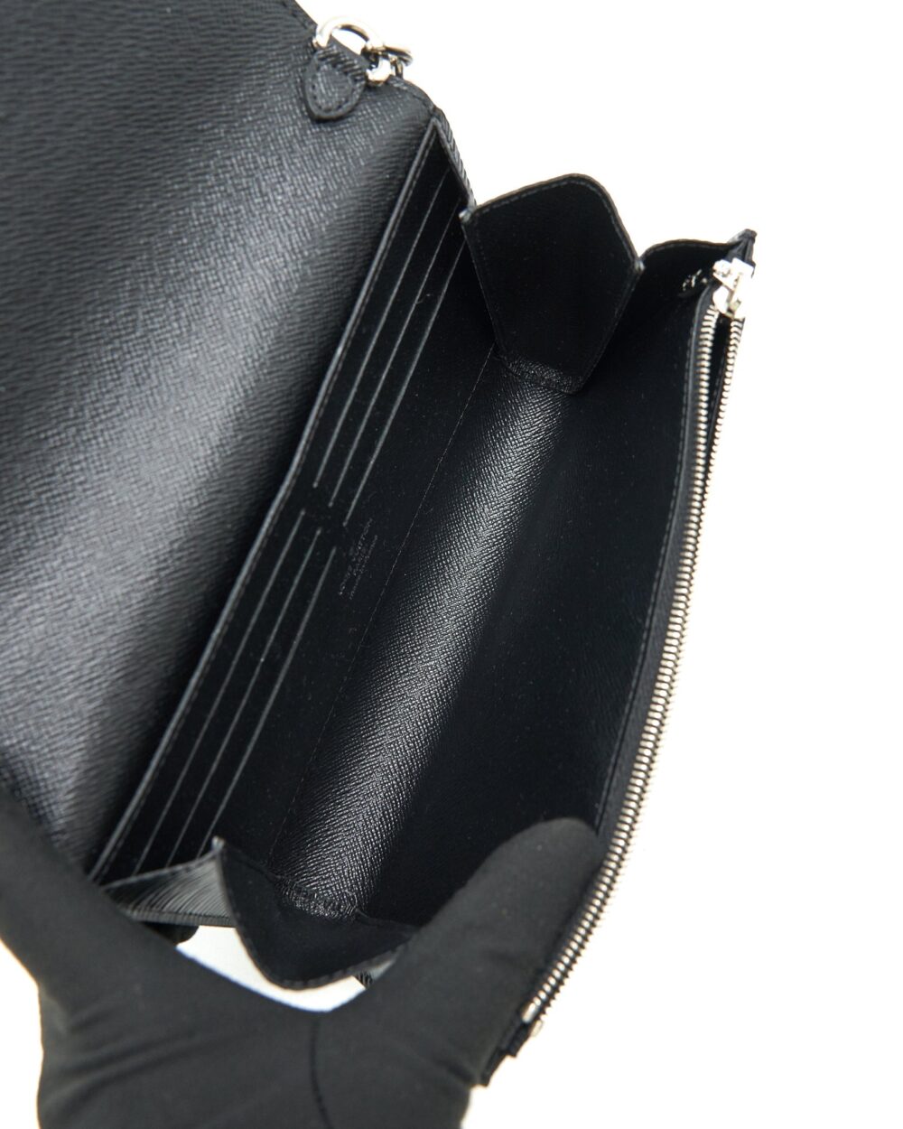 AAA Replica Louis Vuitton LV TWIST WALLET ON CHAIN BLACK SHW EPI LEATHER
