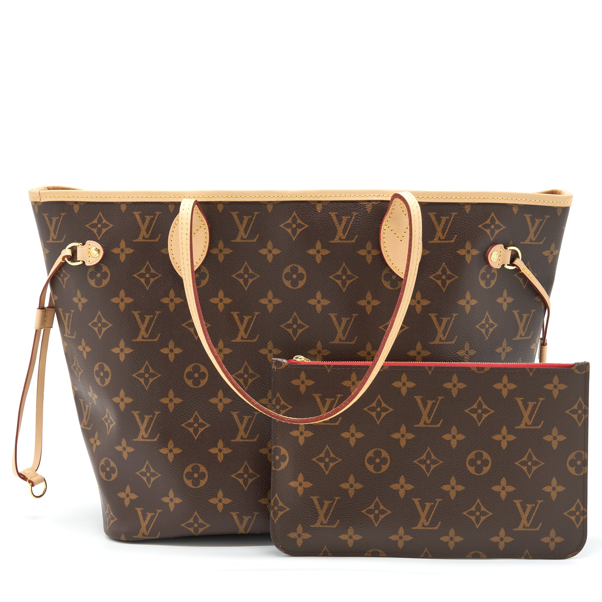 AAA Replica Louis Vuitton LV NEVERFULL CHERRY MM MONOGRAM CANVAS GHW