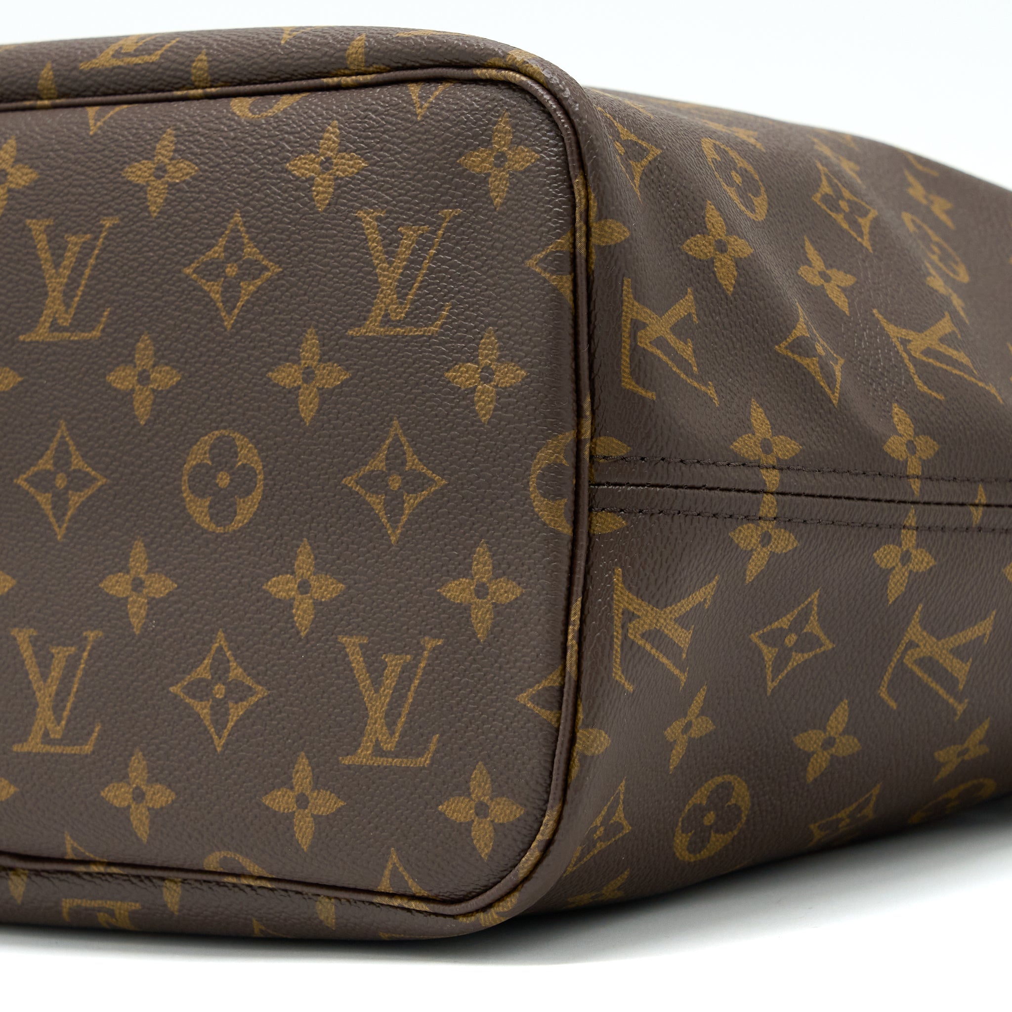 AAA Replica Louis Vuitton LV NEVERFULL MM MONOGRAM CANVAS / BEIGE LGHW
