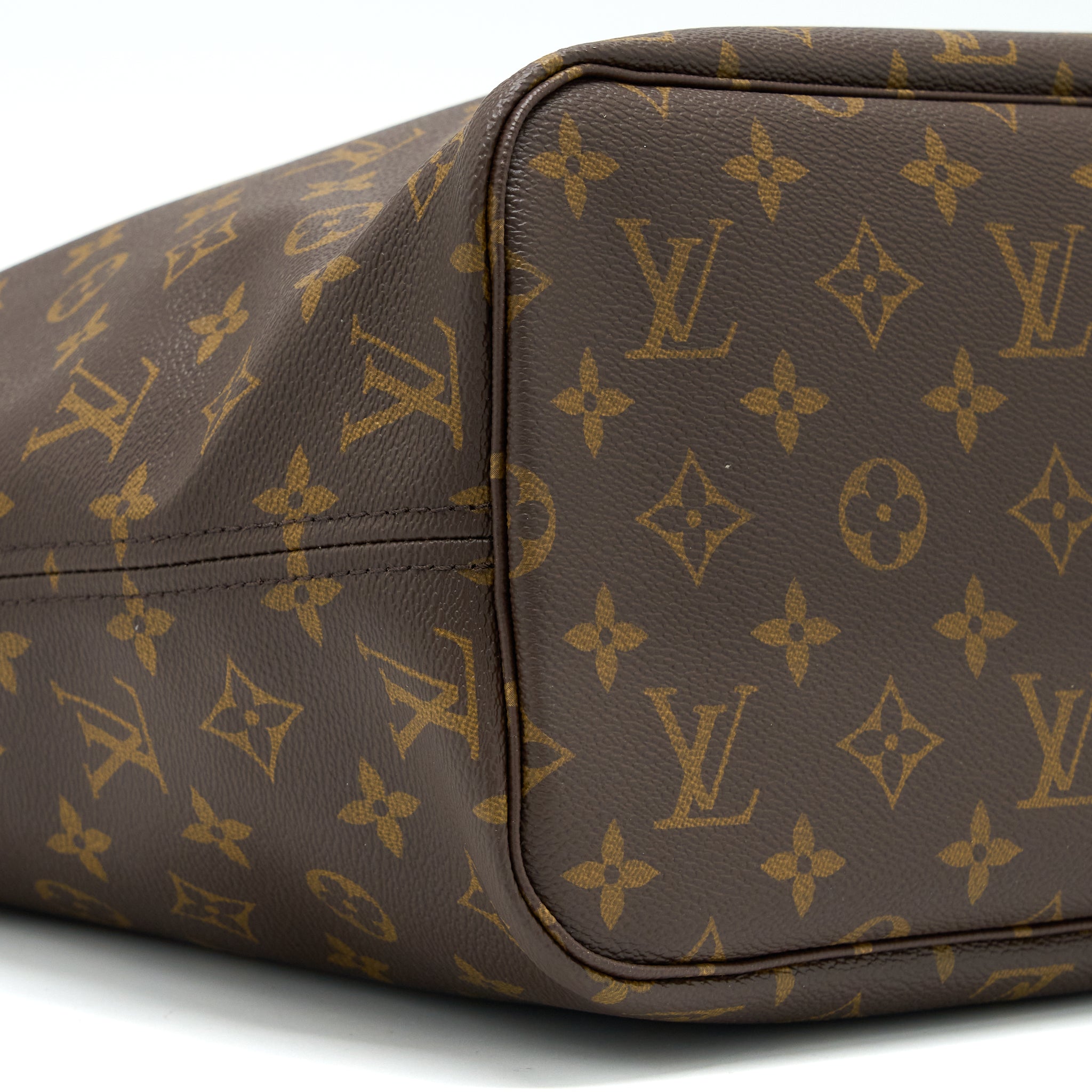 AAA Replica Louis Vuitton LV NEVERFULL MM MONOGRAM CANVAS / BEIGE LGHW