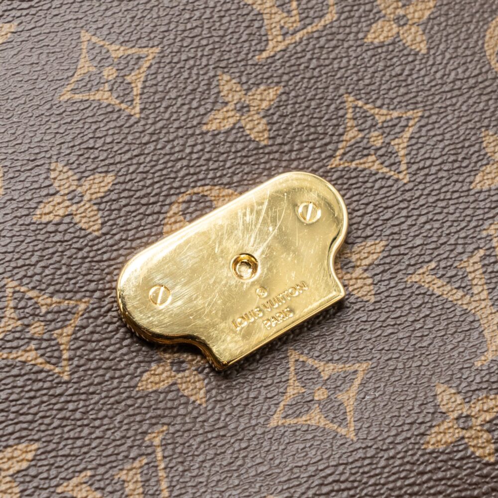 AAA Replica Louis Vuitton LV PALLAS CHAIN BAG MONOGRAM CANVAS/ LEATHER CERISE GHW