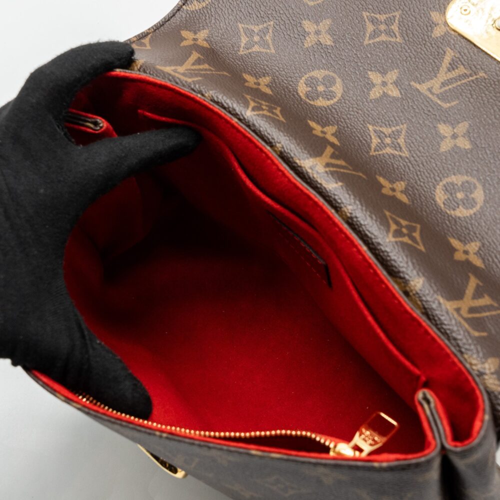 AAA Replica Louis Vuitton LV PALLAS CHAIN BAG MONOGRAM CANVAS/ LEATHER CERISE GHW