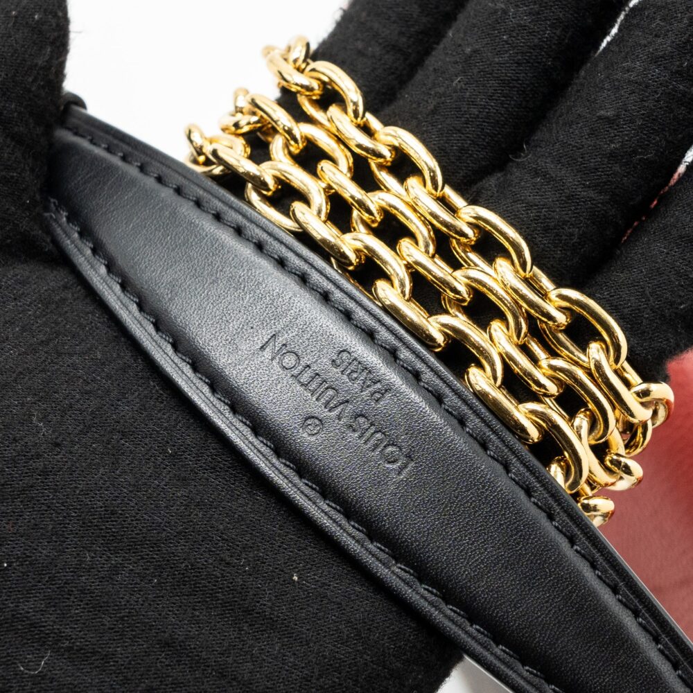 AAA Replica Louis Vuitton LV PALLAS CHAIN BAG MONOGRAM CANVAS/ LEATHER CERISE GHW
