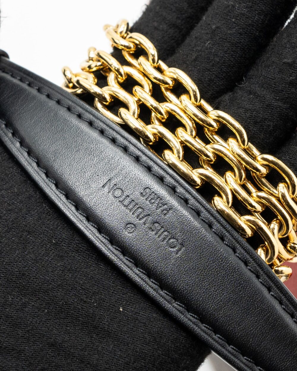 AAA Replica Louis Vuitton LV PALLAS CHAIN BAG MONOGRAM CANVAS/ LEATHER CERISE GHW
