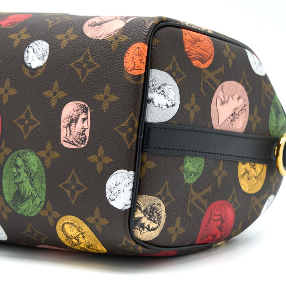 AAA Replica Louis Vuitton LV X FORNASETTI SPEEDY BANDOULIERE 25 MULTICOLOUR MONOGNRAM CANVAS GHW (NEW VERSION)