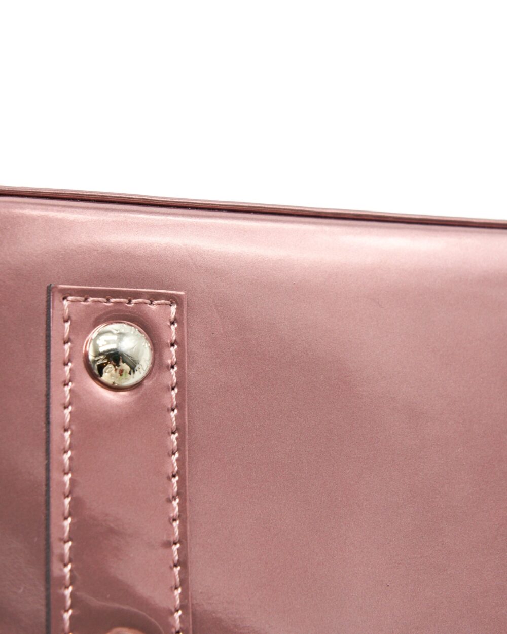 AAA Replica Louis Vuitton LV ALMA BB PATENT LEATHER METALLIC PINK WITH BLACK HANDLE SHW