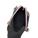 AAA Replica Louis Vuitton LV ALMA BB PATENT LEATHER METALLIC PINK WITH BLACK HANDLE SHW
