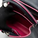 AAA Replica Louis Vuitton LV CAPUCINES BB TAURILLON NAVY SHW