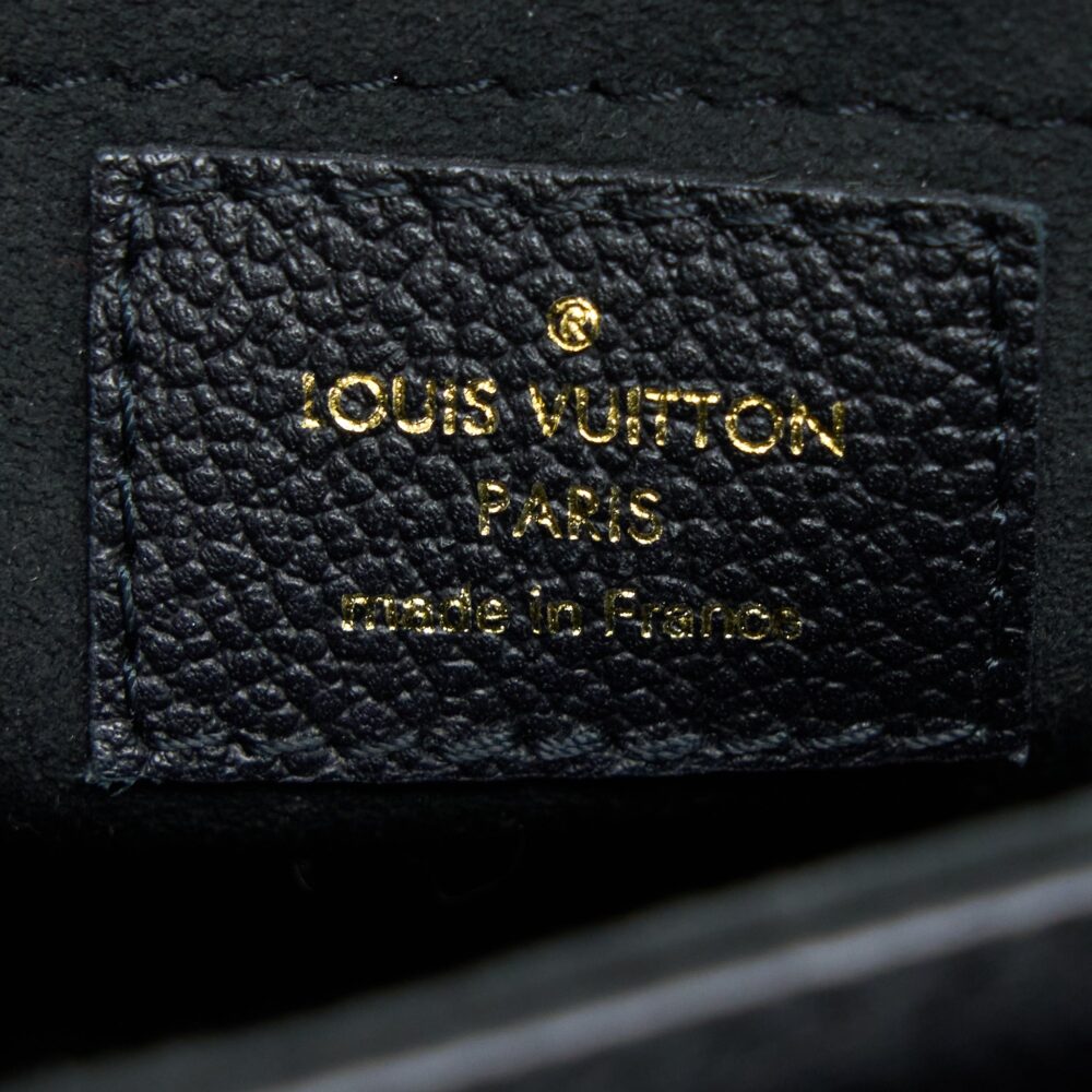 AAA Replica Louis Vuitton LV VAVIN BB MONOGRAM EMPREINTE BLACK GHW