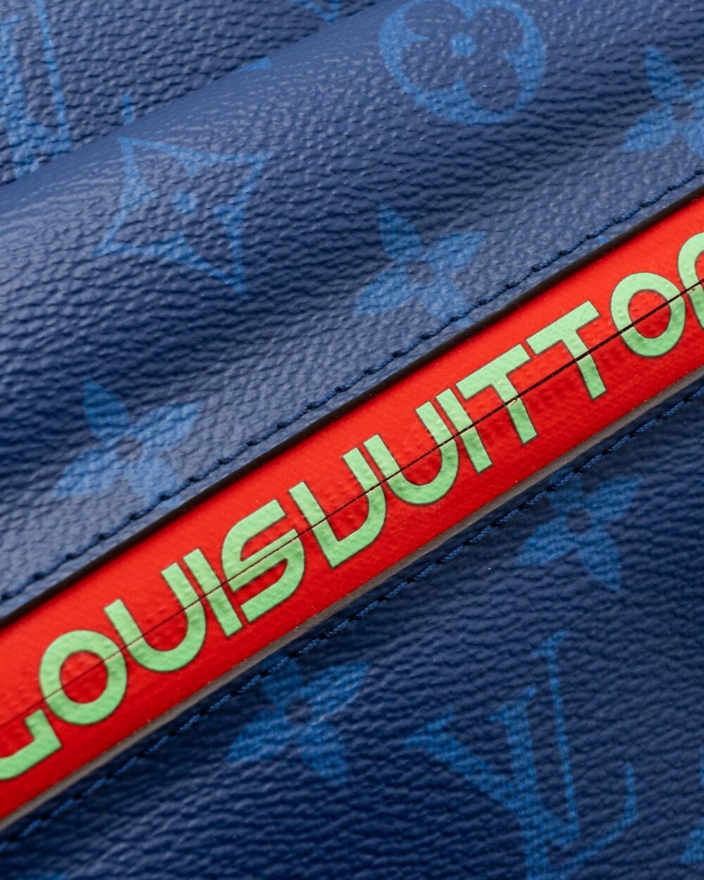 AAA Replica Louis Vuitton LV MESSENGER BAG MONOGRAM CANVAS PACIFIC BLUE/ MULTICOLOUR HARDWARE