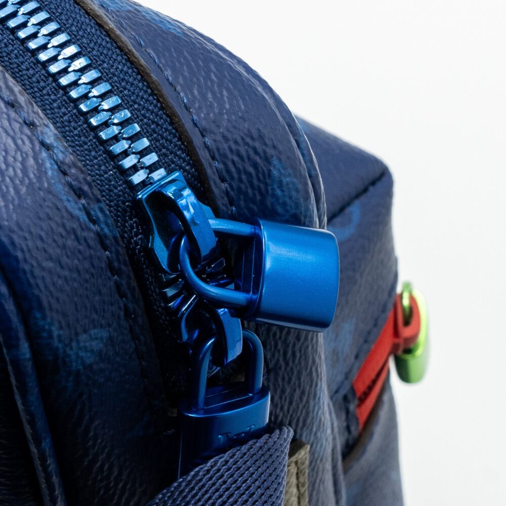 AAA Replica Louis Vuitton LV MESSENGER BAG MONOGRAM CANVAS PACIFIC BLUE/ MULTICOLOUR HARDWARE