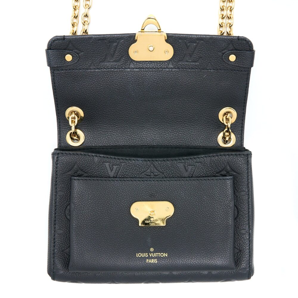 AAA Replica Louis Vuitton LV VAVIN BB MONOGRAM EMPREINTE BLACK GHW