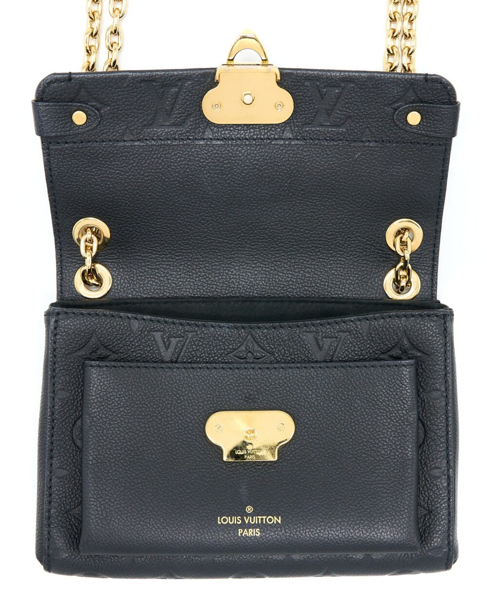 AAA Replica Louis Vuitton LV VAVIN BB MONOGRAM EMPREINTE BLACK GHW