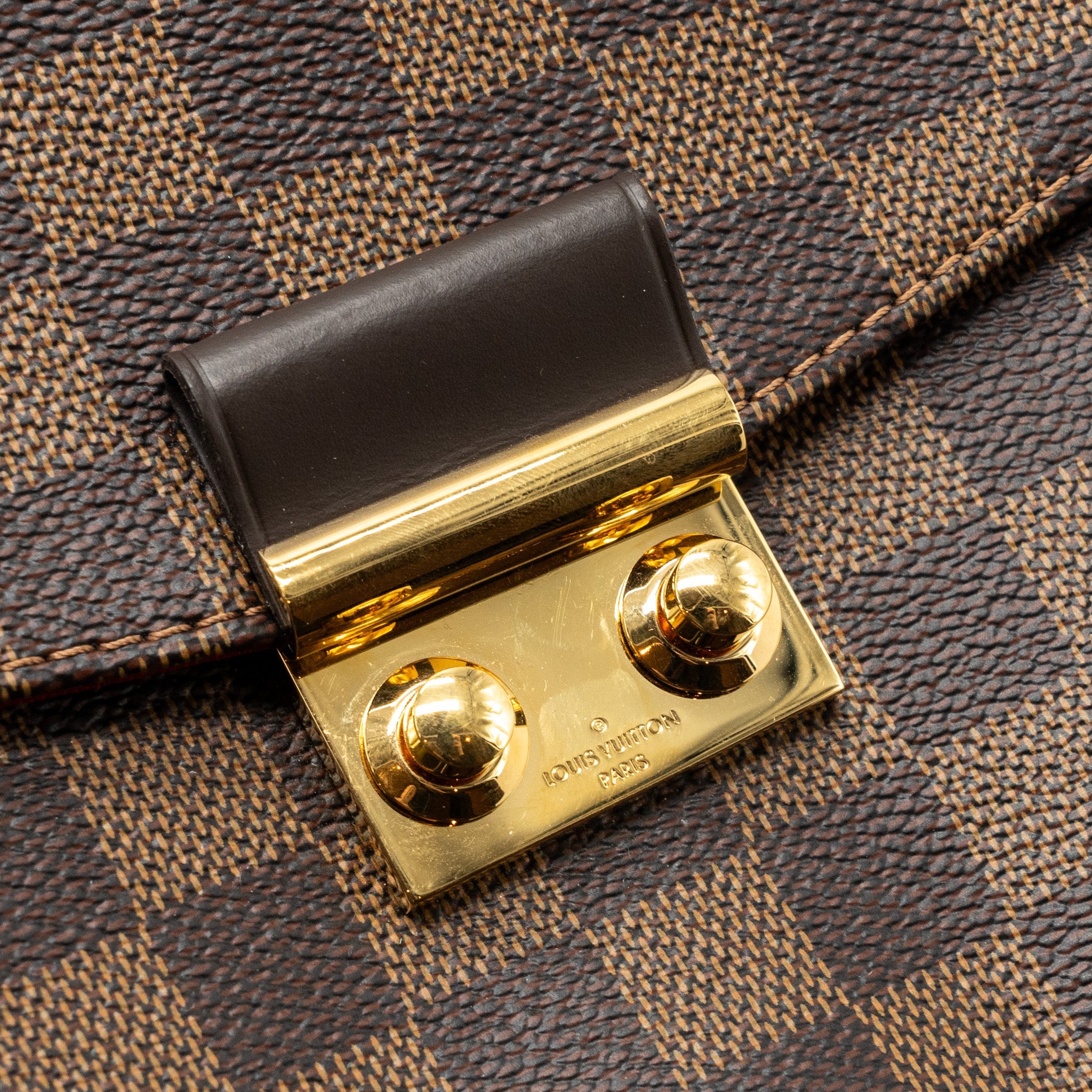 AAA Replica Louis Vuitton LV CROISETTE DAMIER EBENE CANVAS GHW