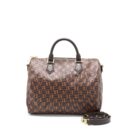 AAA Replica Louis Vuitton LV SPEEDY BANDOULIERE 30 DAMIER EBENE CANVAS GHW (NEW VERSION)