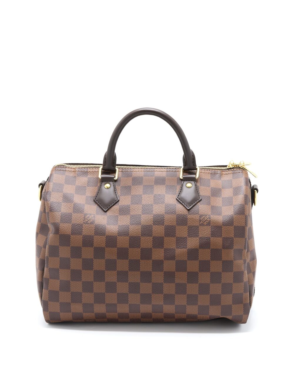 AAA Replica Louis Vuitton LV SPEEDY BANDOULIERE 30 DAMIER EBENE CANVAS GHW (NEW VERSION)