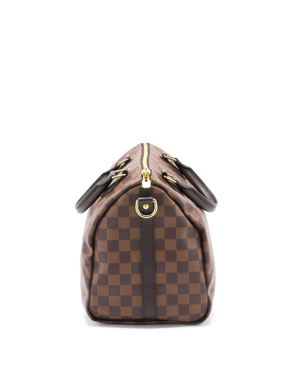 AAA Replica Louis Vuitton LV SPEEDY BANDOULIERE 30 DAMIER EBENE CANVAS GHW (NEW VERSION)