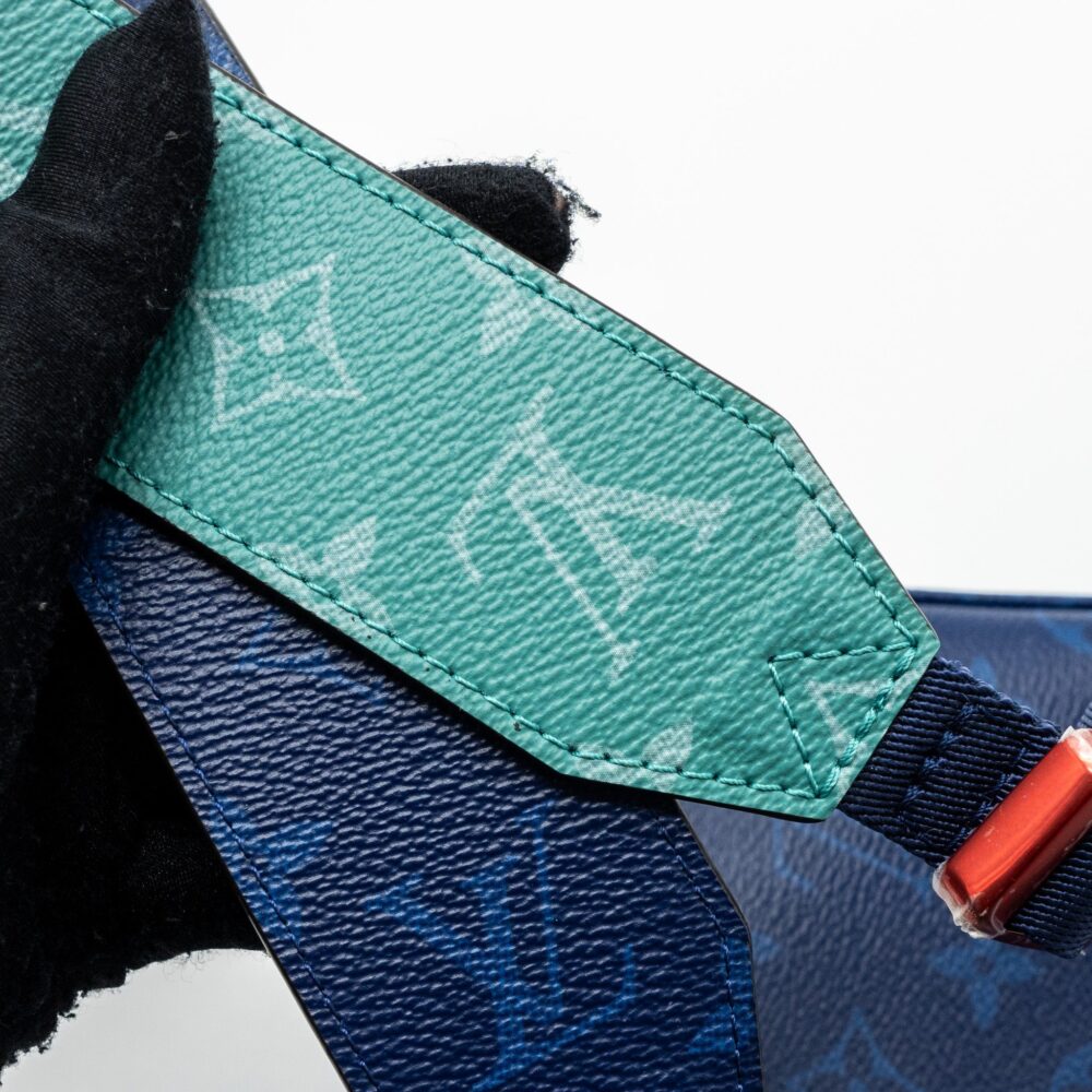 AAA Replica Louis Vuitton LV MESSENGER BAG MONOGRAM CANVAS PACIFIC BLUE/ MULTICOLOUR HARDWARE