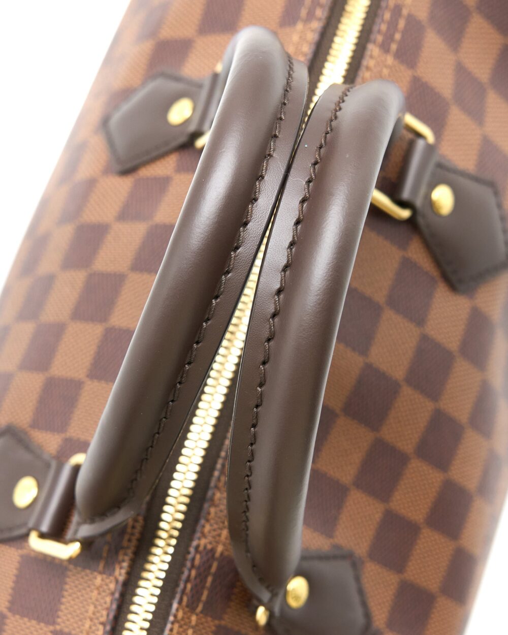 AAA Replica Louis Vuitton LV SPEEDY BANDOULIERE 30 DAMIER EBENE CANVAS GHW (NEW VERSION)