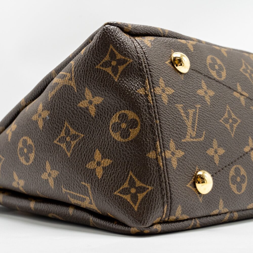 AAA Replica Louis Vuitton LV PALLAS TOTE BAG MONOGRAM CANVAS BROWN GHW