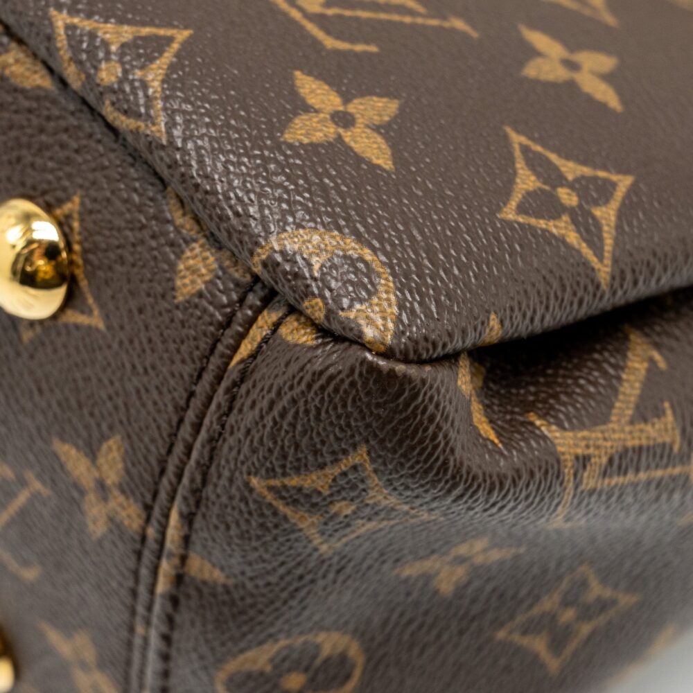 AAA Replica Louis Vuitton LV PALLAS TOTE BAG MONOGRAM CANVAS BROWN GHW