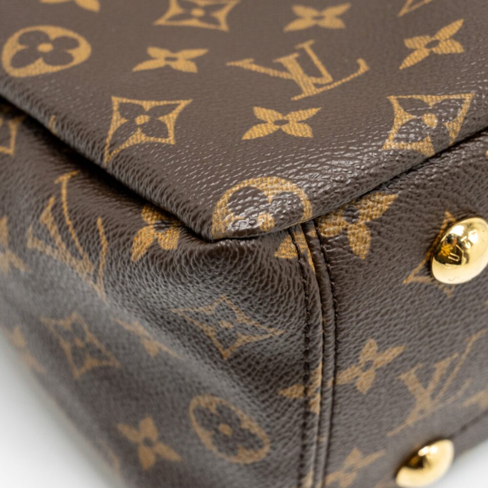 AAA Replica Louis Vuitton LV PALLAS TOTE BAG MONOGRAM CANVAS BROWN GHW