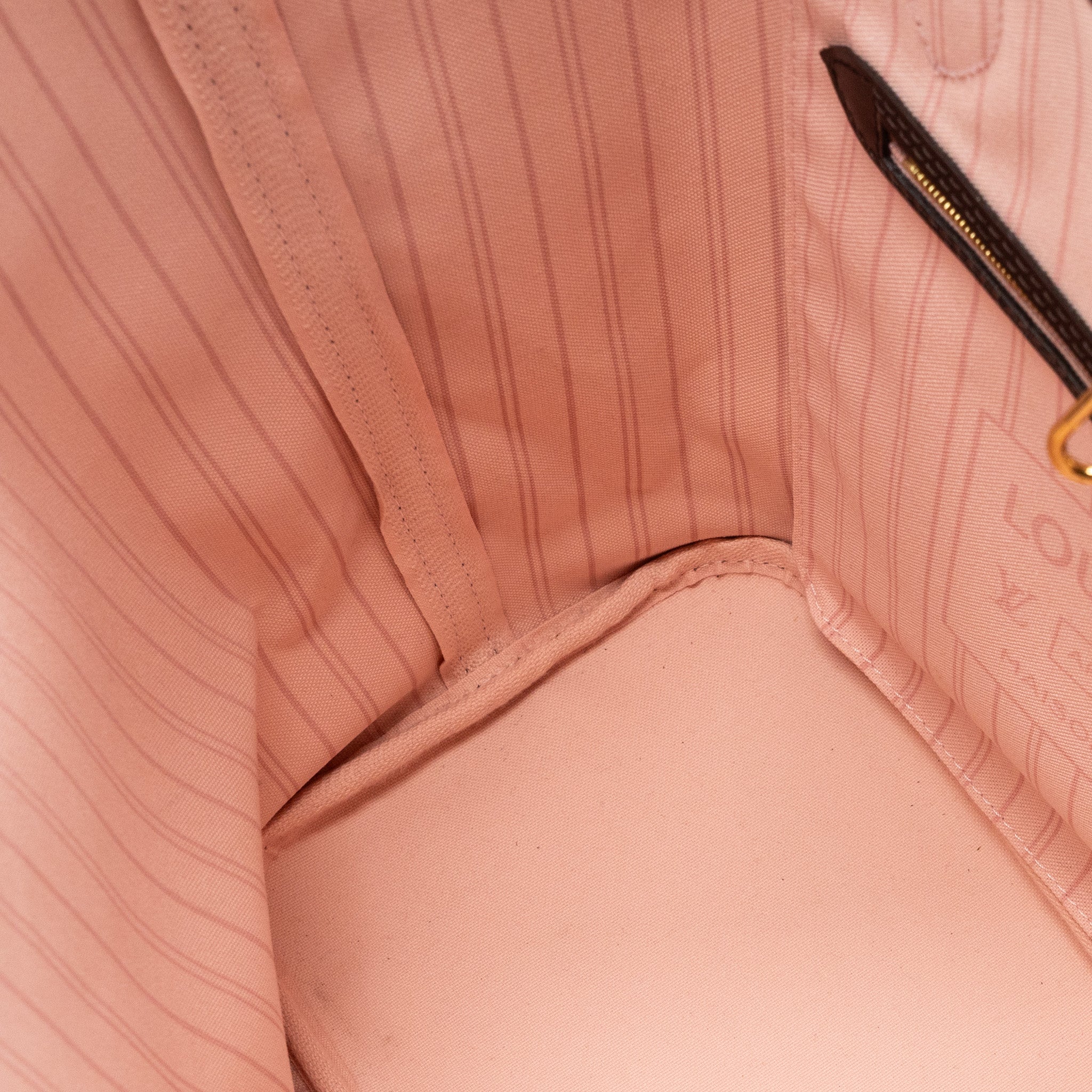 AAA Replica Louis Vuitton LV NEVERFULL MM MONOGRAM DAMIER EBENE CANVAS / ROSE BALLERINA GHW