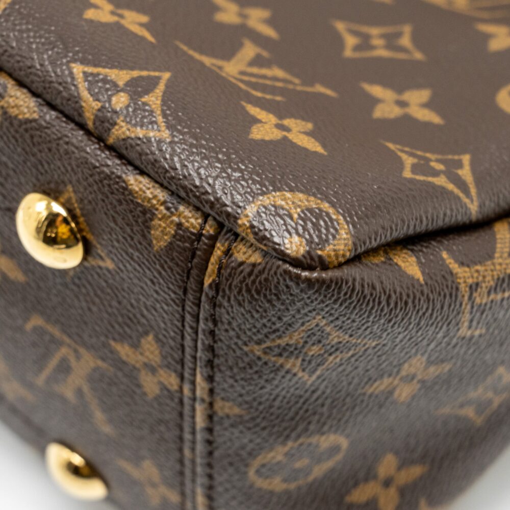 AAA Replica Louis Vuitton LV PALLAS TOTE BAG MONOGRAM CANVAS BROWN GHW