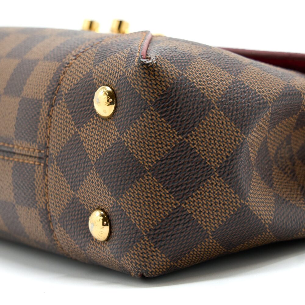 AAA Replica Louis Vuitton LV FLAP CHAIN BAG DAMIER EBENE GHW