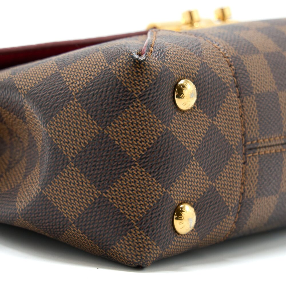 AAA Replica Louis Vuitton LV FLAP CHAIN BAG DAMIER EBENE GHW
