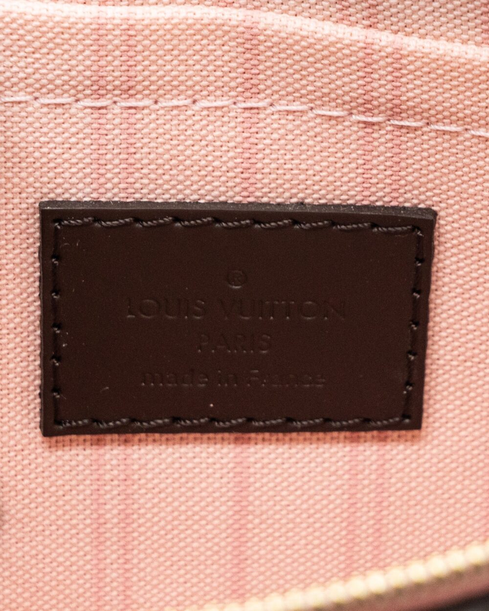 AAA Replica Louis Vuitton LV NEVERFULL MM MONOGRAM DAMIER EBENE CANVAS / ROSE BALLERINA GHW