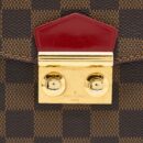 AAA Replica Louis Vuitton LV FLAP CHAIN BAG DAMIER EBENE GHW