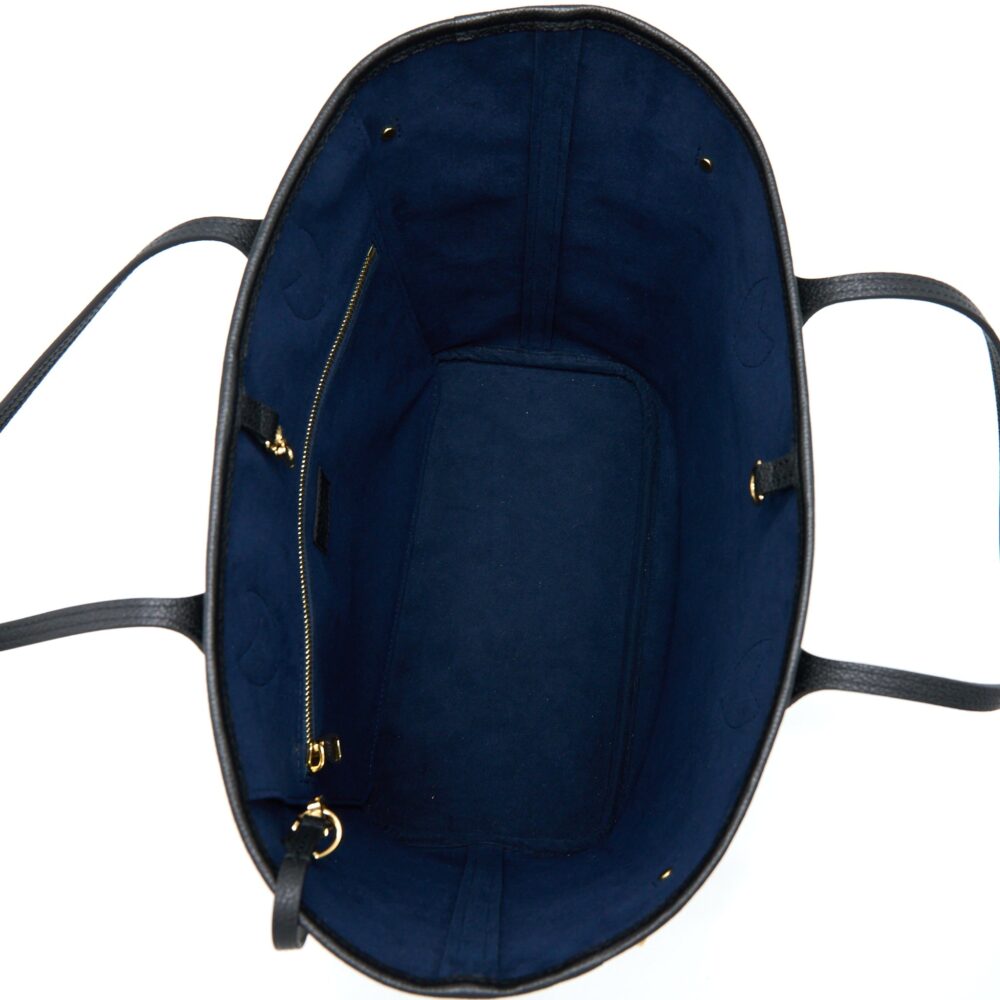 AAA Replica Louis Vuitton LV NEVERFULL MM MONOGRAM EMPREINTE BLACK GHW