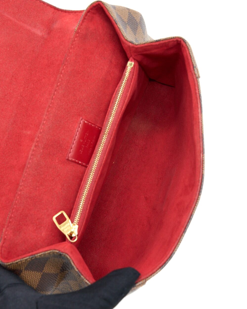 AAA Replica Louis Vuitton LV FLAP CHAIN BAG DAMIER EBENE GHW