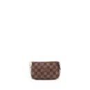 AAA Replica Louis Vuitton LV MINI POCHETTE ACCESSORY DAMIER EBENE GHW