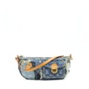 AAA Replica Louis Vuitton LV VINTAGE DENIM SHOULDER BAG MULTICOLOUR