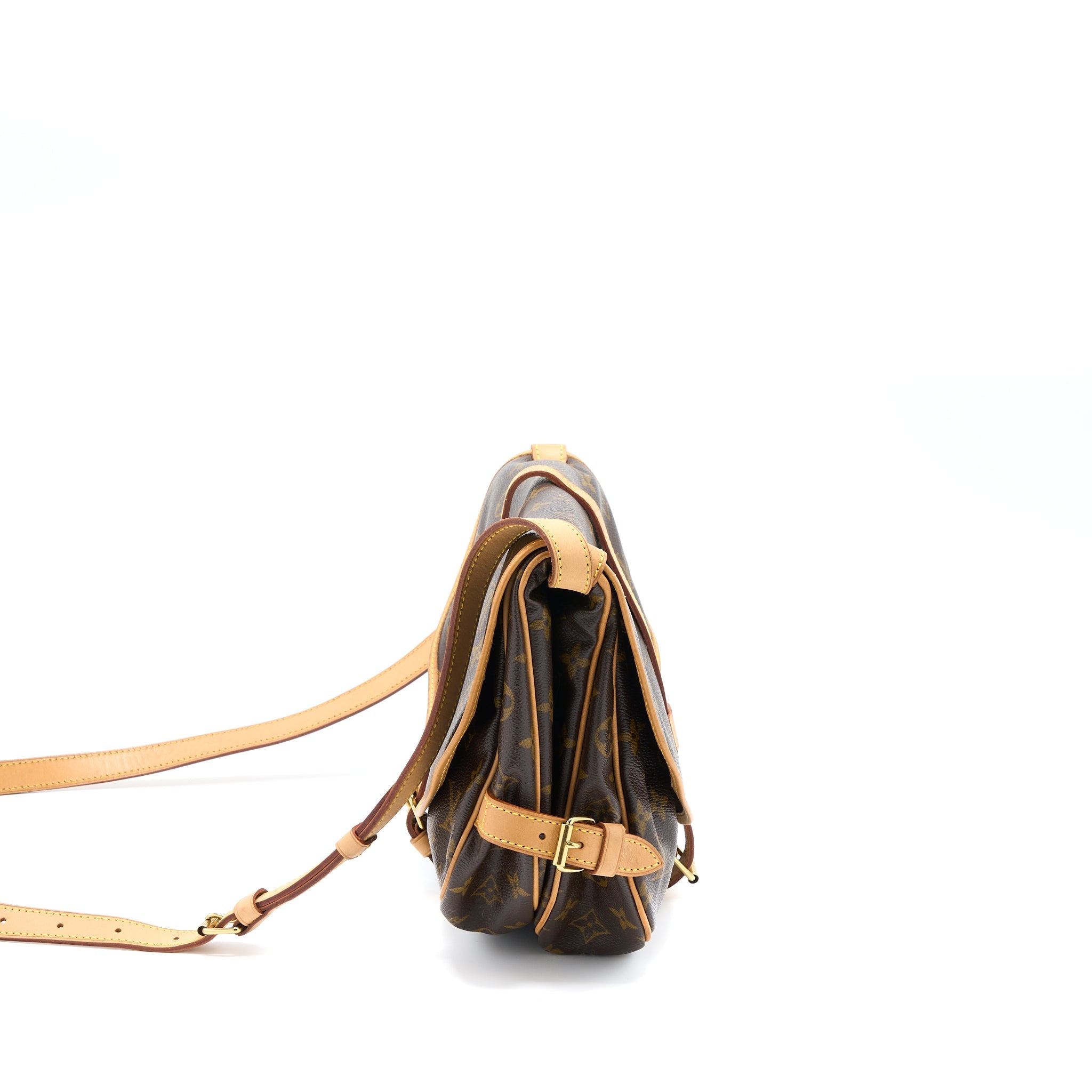 AAA Replica Louis Vuitton LV DOUBLE SIDE CROSSBODY BAG MONOGRAM CANVAS GHW