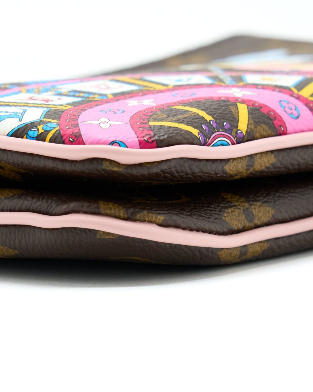 AAA Replica Louis Vuitton LV VIVIAN DOUBLE ZIP POCHETTE LIMITED EDITION MONOGRAM CANVAS/MULTICOLOUR