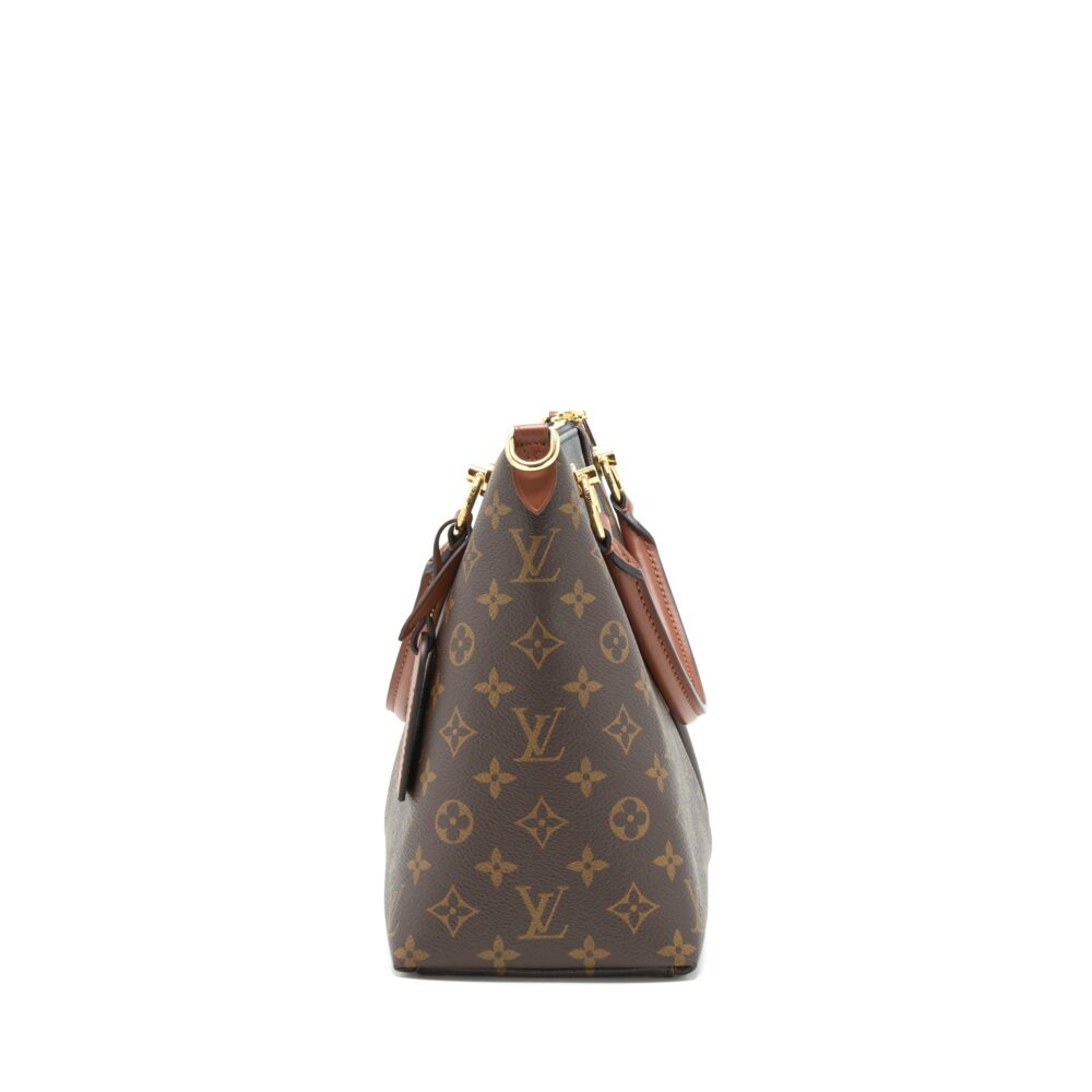 AAA Replica Louis Vuitton LV V TOTE BAG MEDIUM BLACK GHW