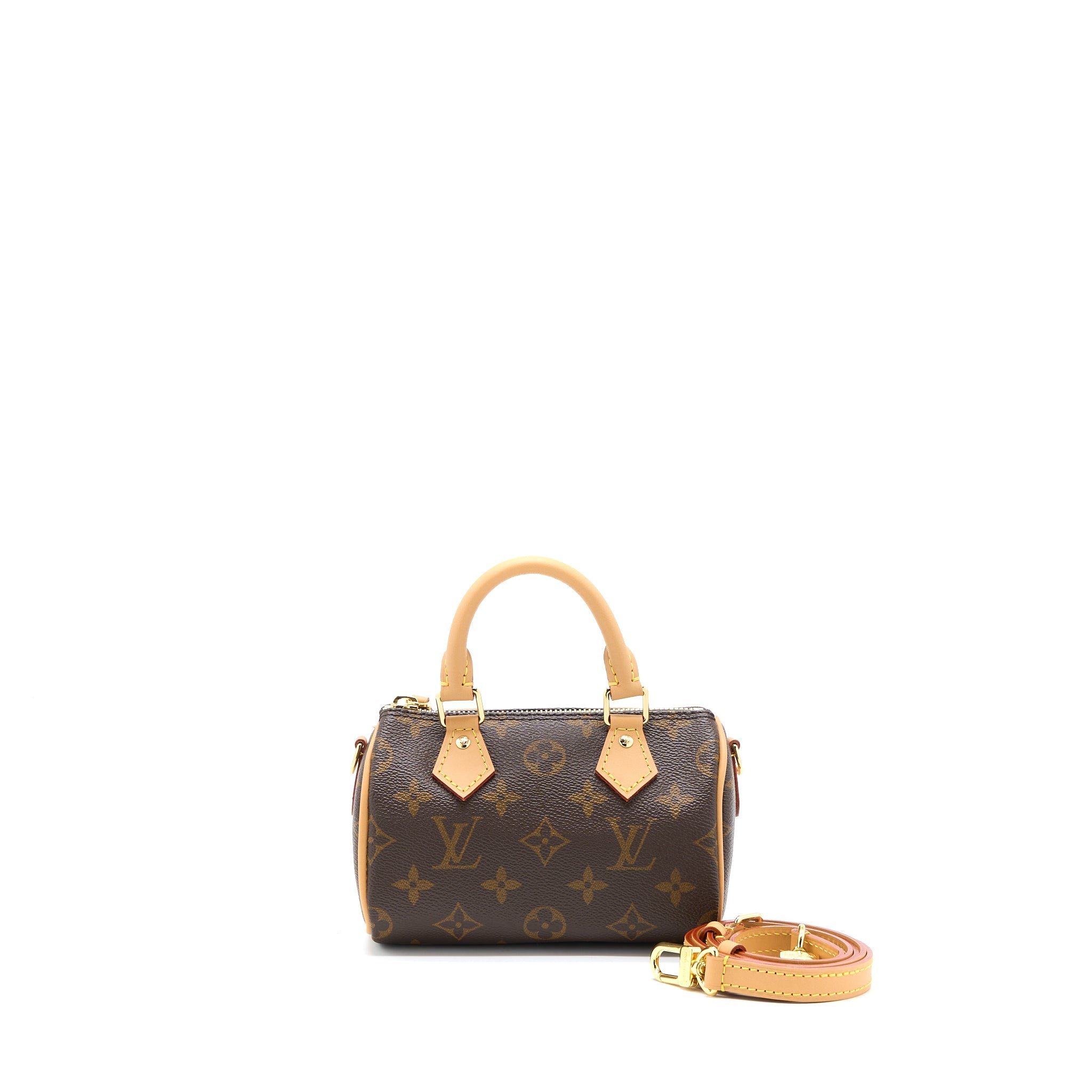 AAA Replica Louis Vuitton LV NANO SPEEDY MONOGRAM CANVAS GHW (NEW VERSION)
