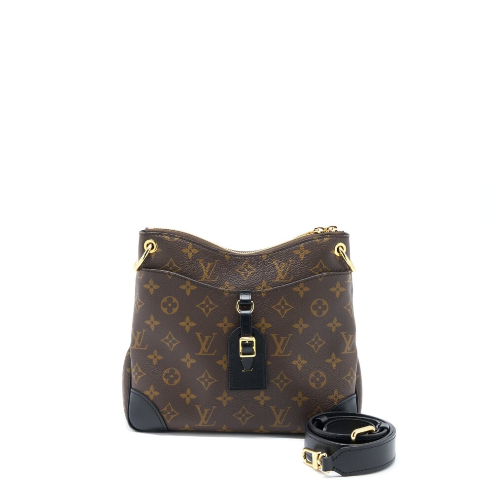 AAA Replica Louis Vuitton LV ODEON PM BAG MONOGRAM CANVAS BLACK GHW